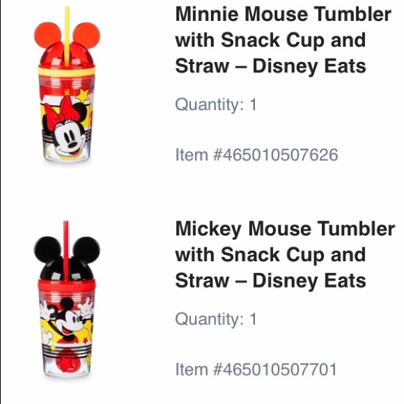 NWT Disney Set of 4 Tumblers - Picture 7 of 8